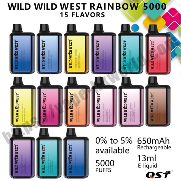 WILD WILD WEST RAINBOW 5000puffs FS