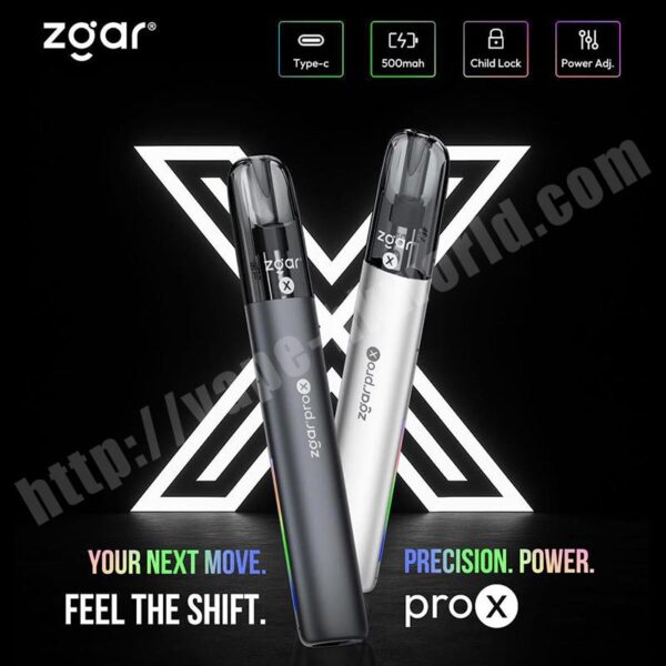 【2025新貨】Zgar Pro-X電子煙煙機（Relx 4,5,6代通用）（7W/9W/11W功率可任意調）（500Mah)